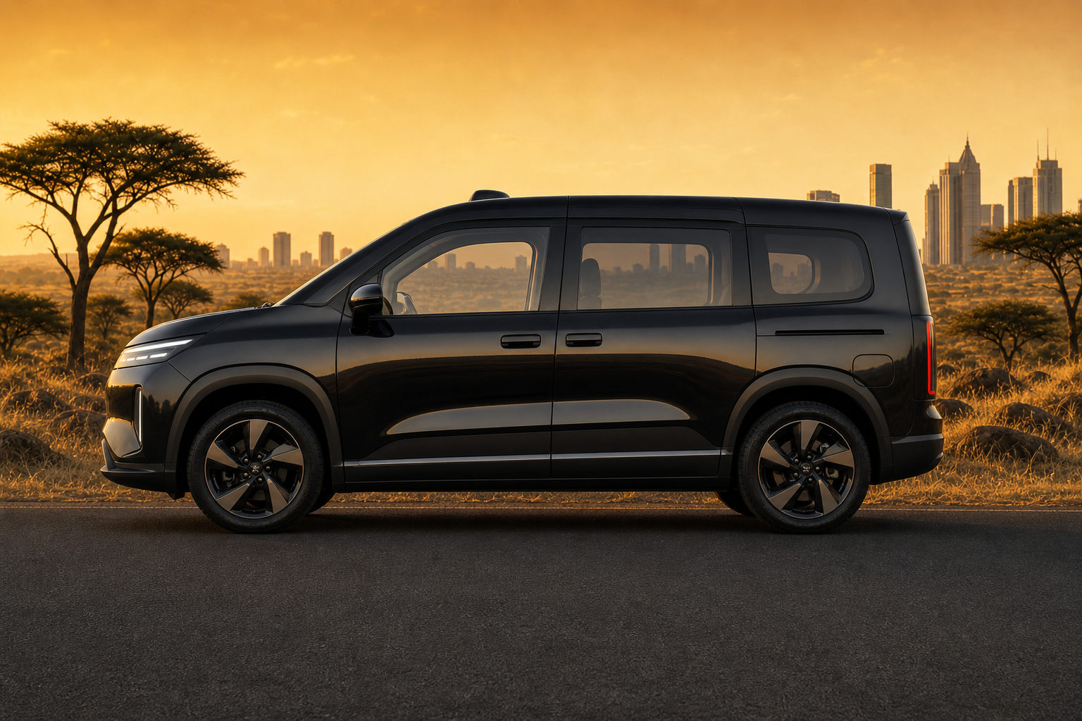 LYD Flux 3 — side profile with sliding rear door