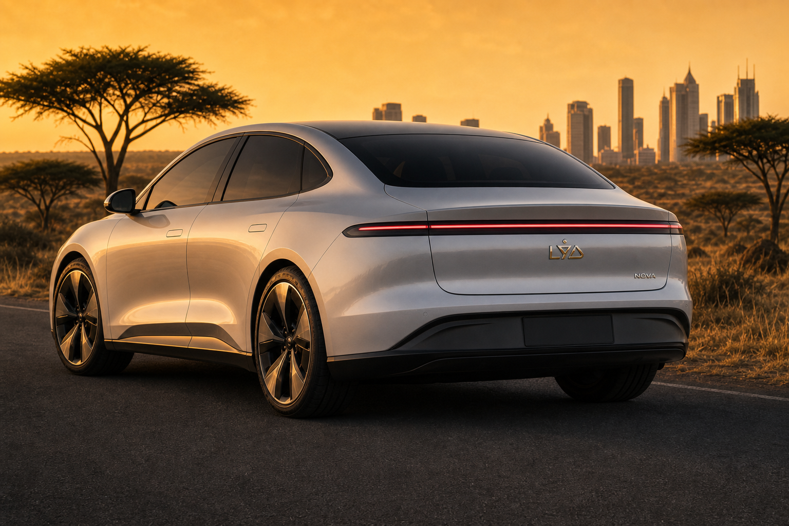 LYD Nova — rear three-quarter view