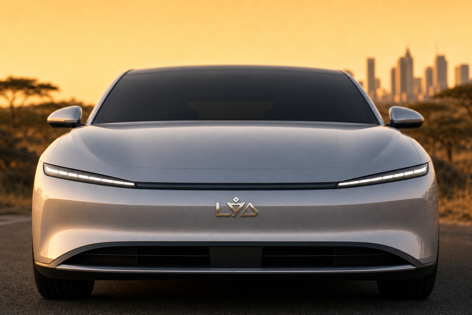LYD Nova — front LED light bar detail