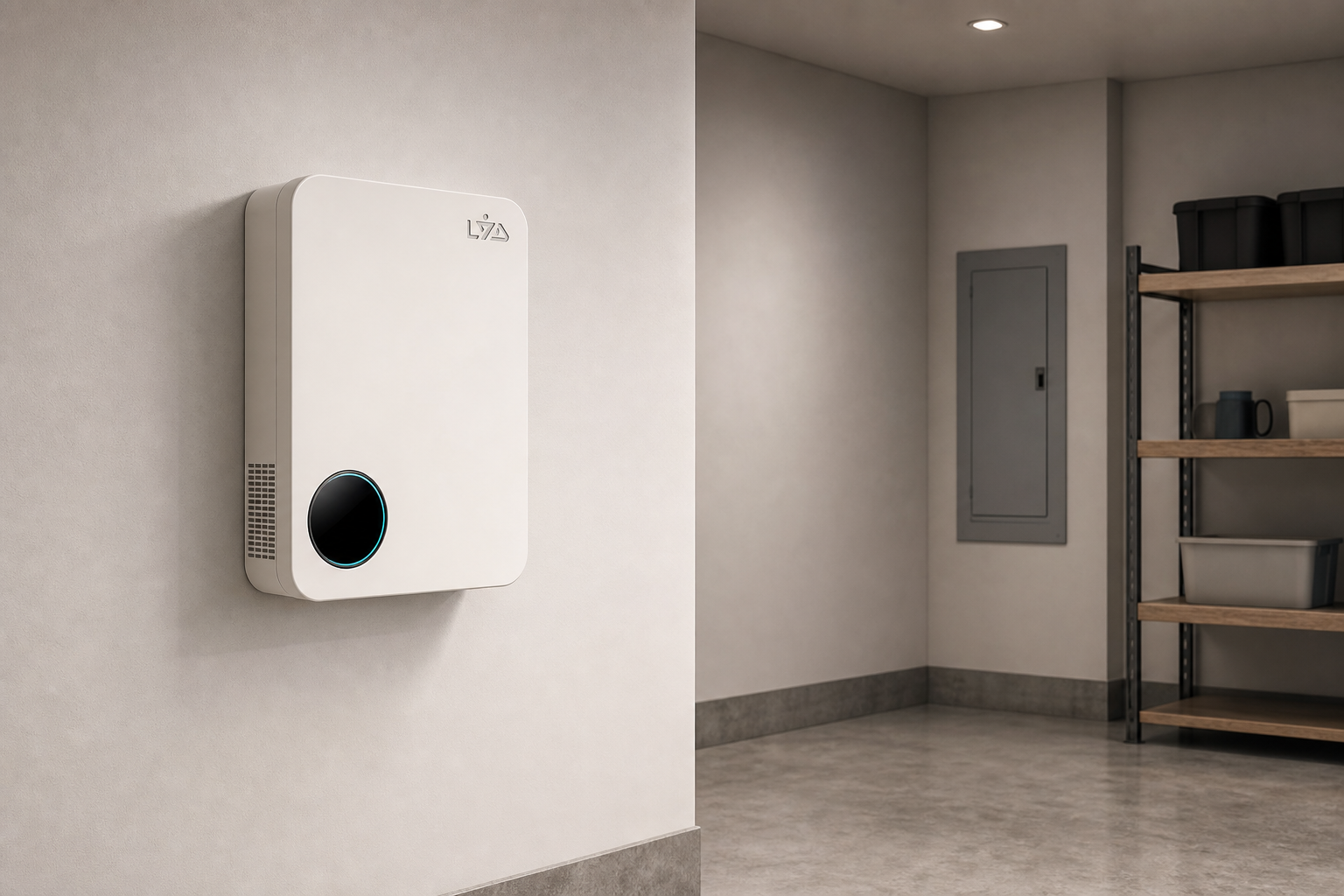 LYD Orbit IP20 indoor installation in a utility room