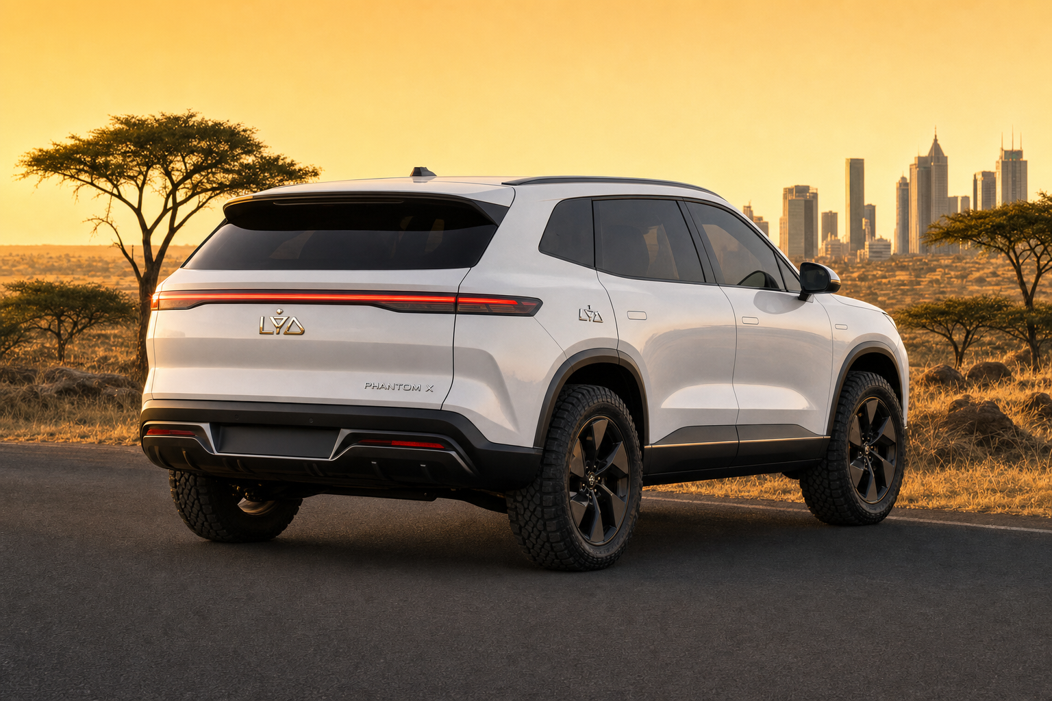 LYD Phantom X — rear three-quarter view