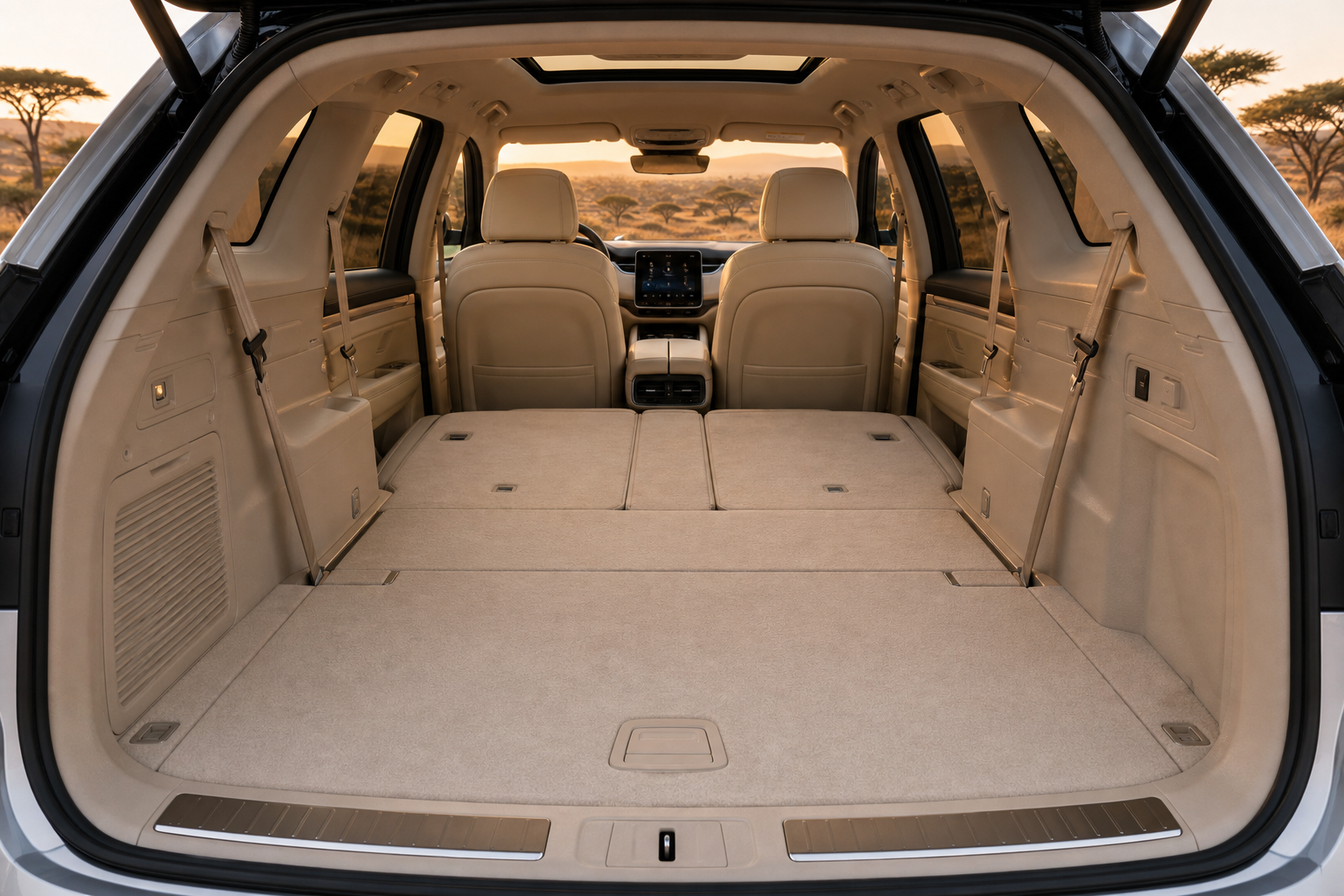 LYD Phantom X — third-row and cargo configuration