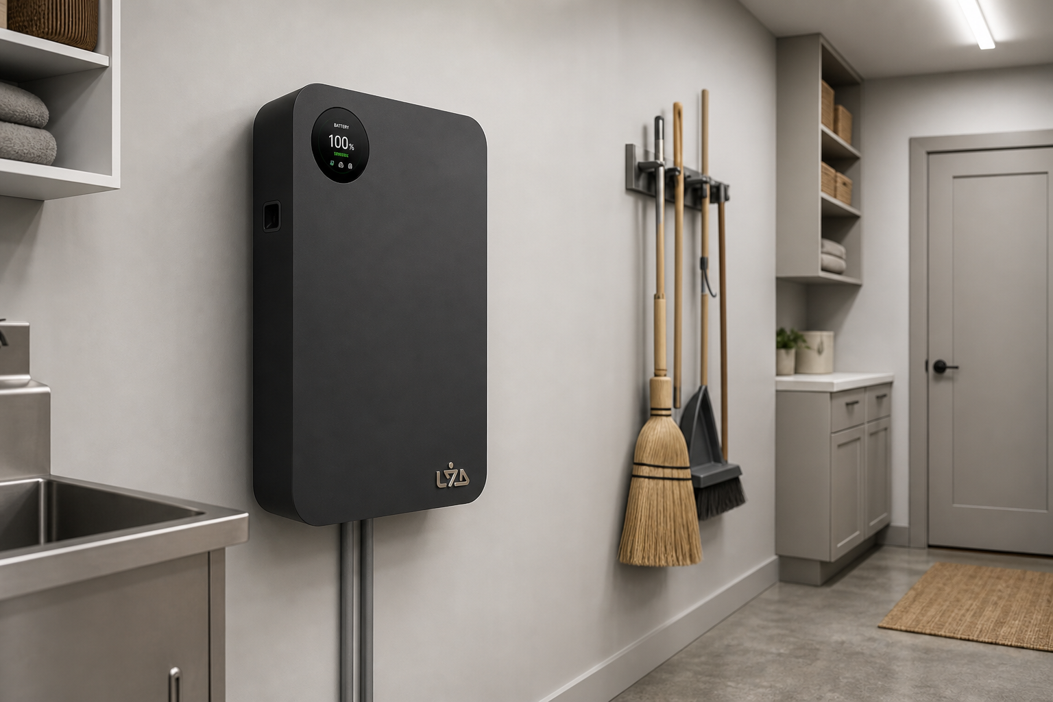 LYD SafeCell IP21 indoor installation in a utility room