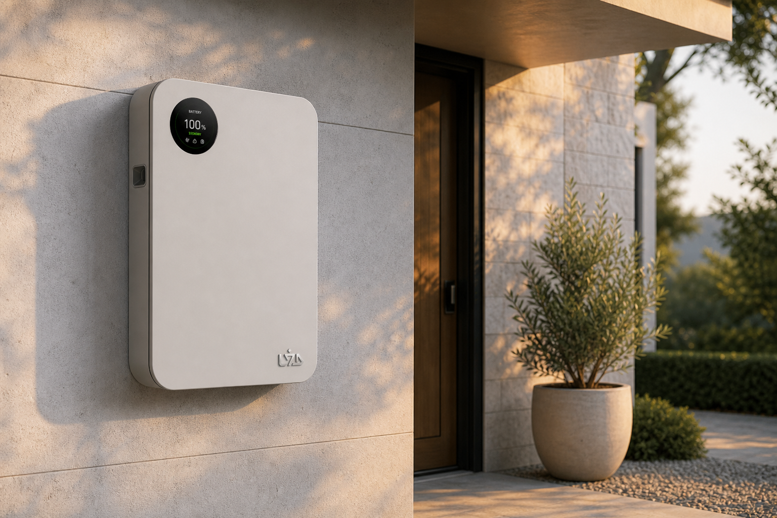 LYD SafeCell IP65 outdoor installation on an exterior wall