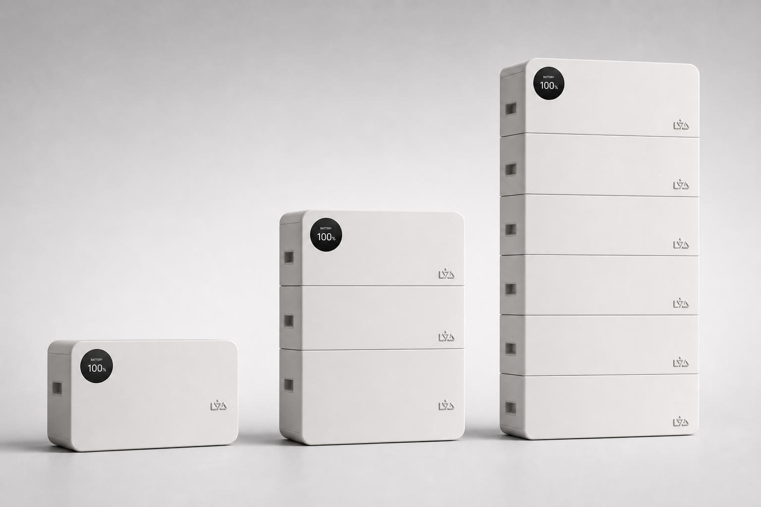 LYD SafeCell Stack modules stacked one through six high